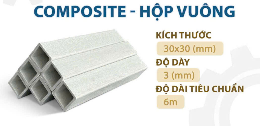 Hộp Nhựa Composite 30x30x3ly